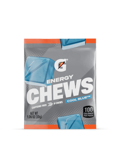 Gatorade energy chews cool blue 16 pouches