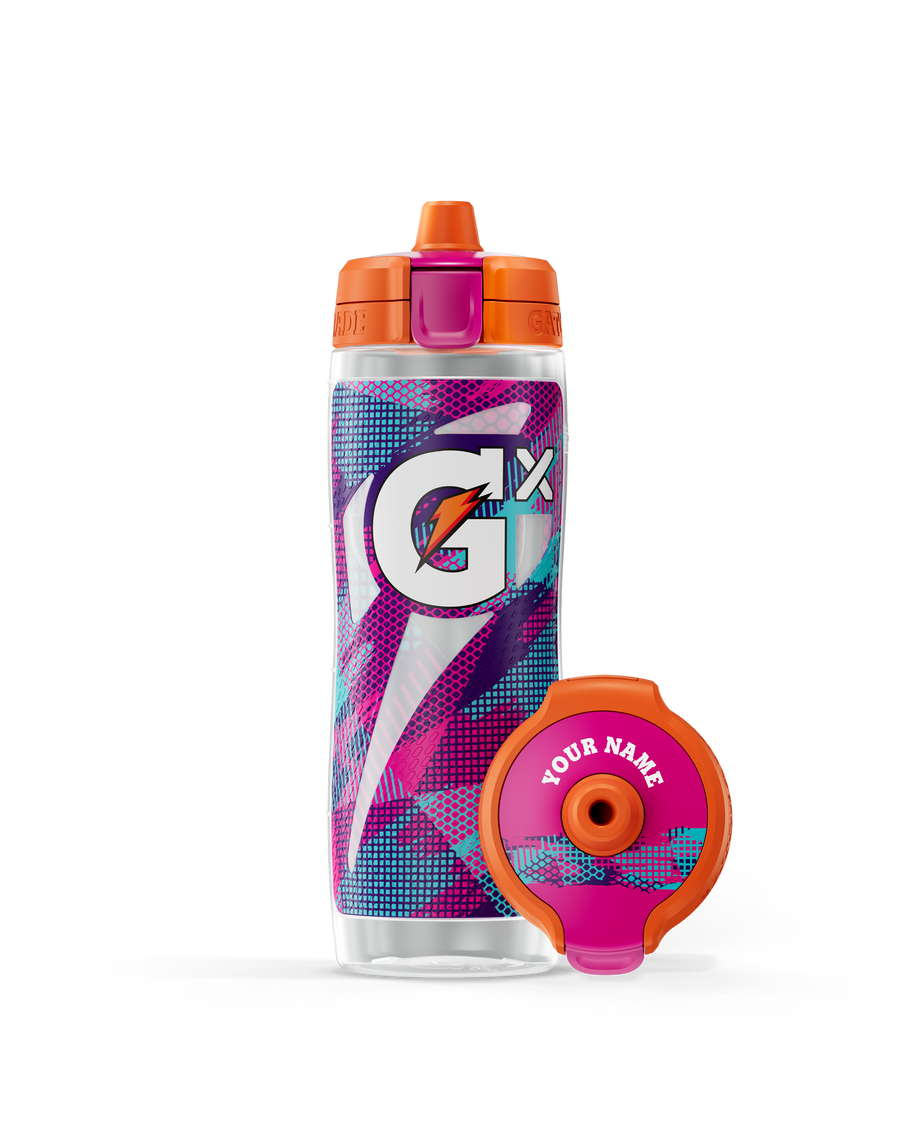 Gx Patterned Water Bottle - Clear F3